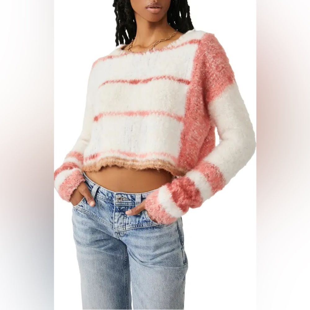 Free People Emerson Champagne Dream Sweater